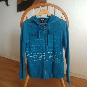 Harley Davidson womens zip up hoodie